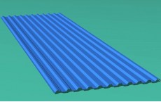 Tôn mạ màu xanh dương Hoa Sen dày 0.40mm