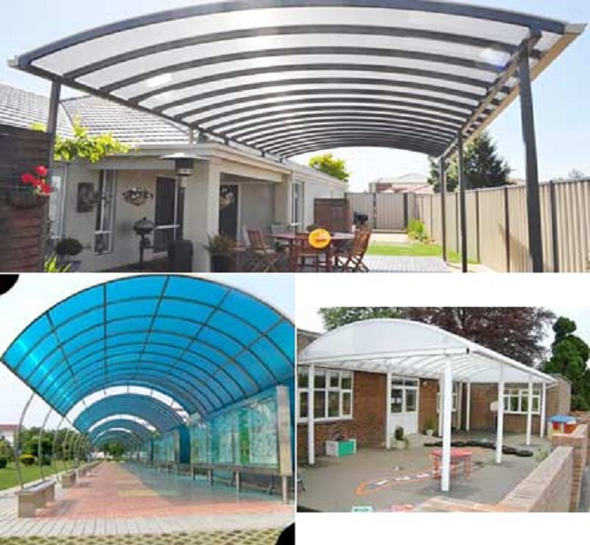 Mái che Polycarbonate, Giá mái che Polycarbonate, Bán tấm polycarbonate hcm, Mái che lấy sáng thông minh