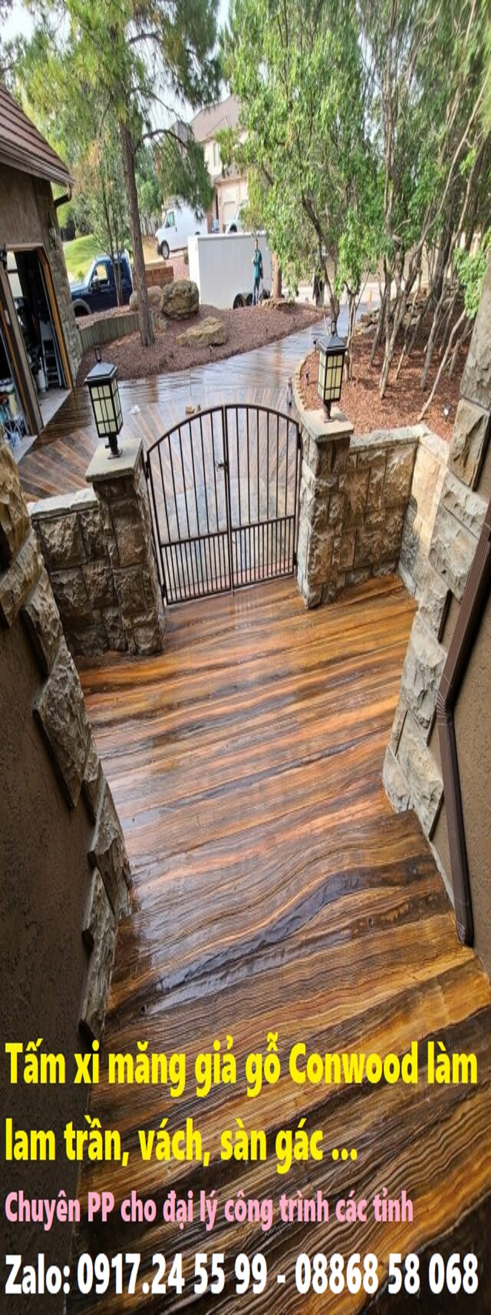 Tấm xi măng vân gỗ Conwood